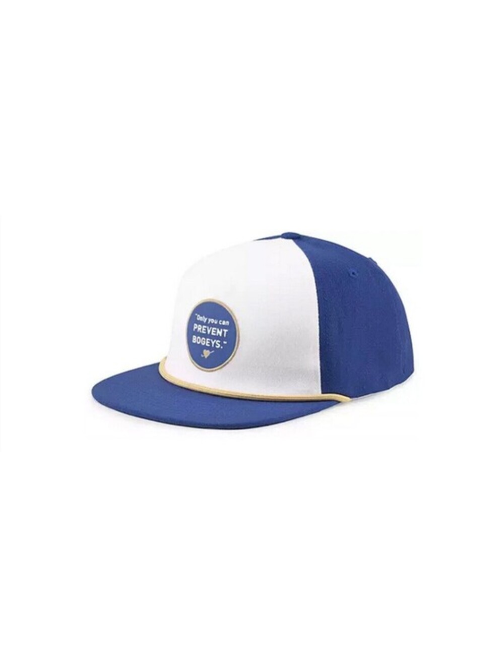 NEW Puma Prevent Bogeys Blue/Mustard Adjustable Snapback Golf Hat/Cap